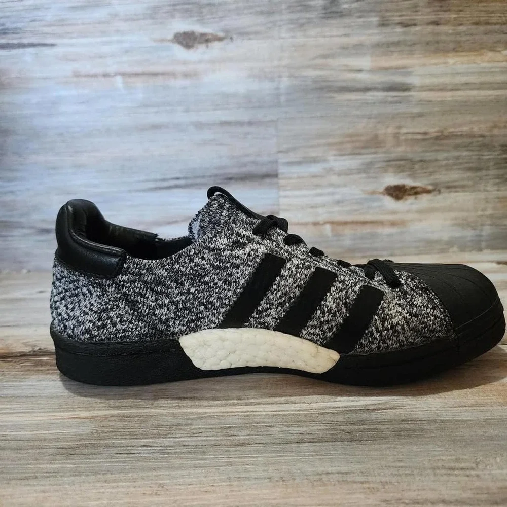 Adidas SNS Superstar Boost Primeknit‎ Black White BY2912 Womens 5.5 Mens 4.5